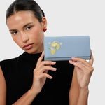 Cargue la imagen en el visor de la galería, BILLETERA LARGA SUNDAE LEMON CELESTE