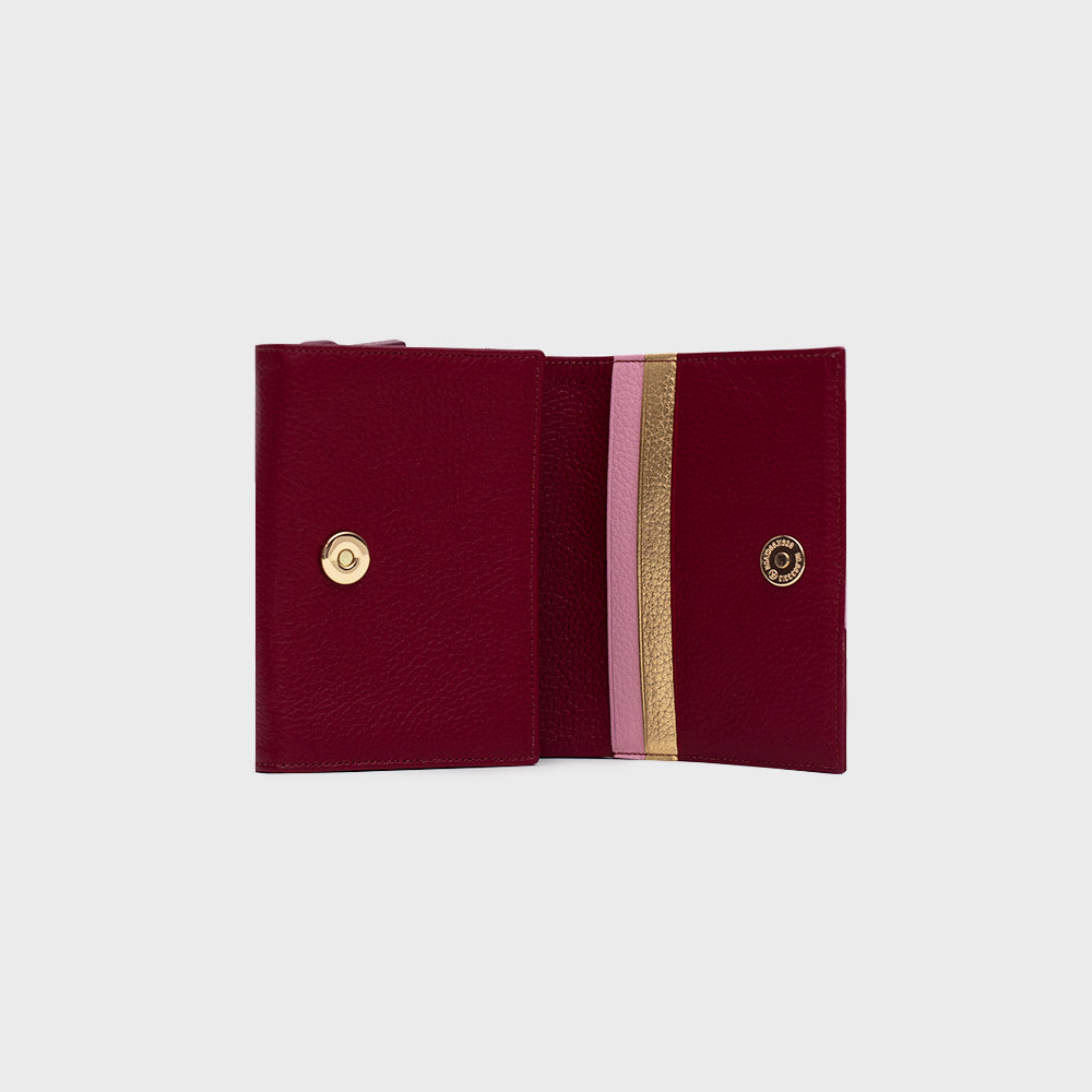 BILLETERA D LUCKY CHERRIES ROSA
