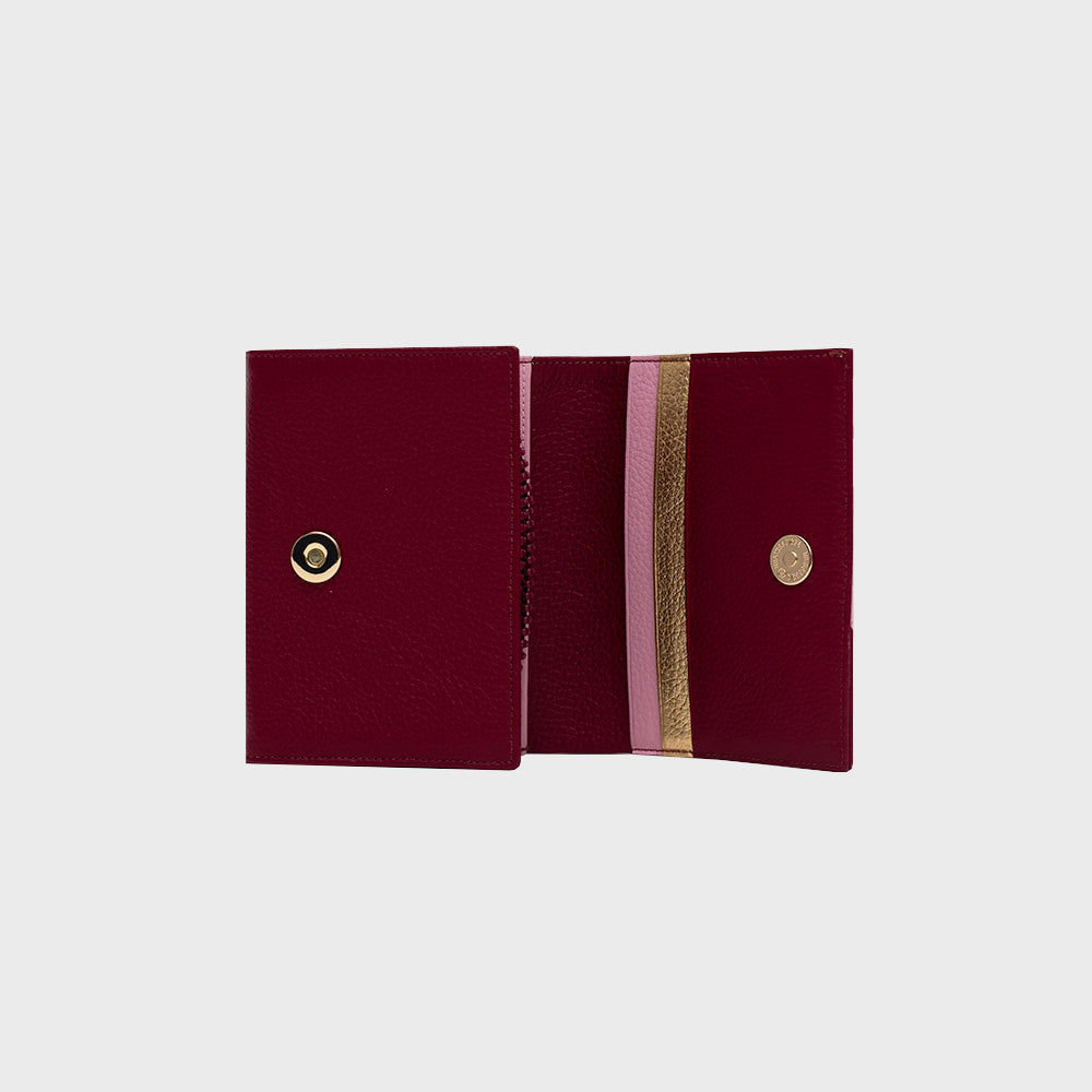 BILLETERA D LUCKY CHERRIES ROSA