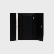 BILLETERA LARGA LUCKY YIN YANG HUESO NEGRO