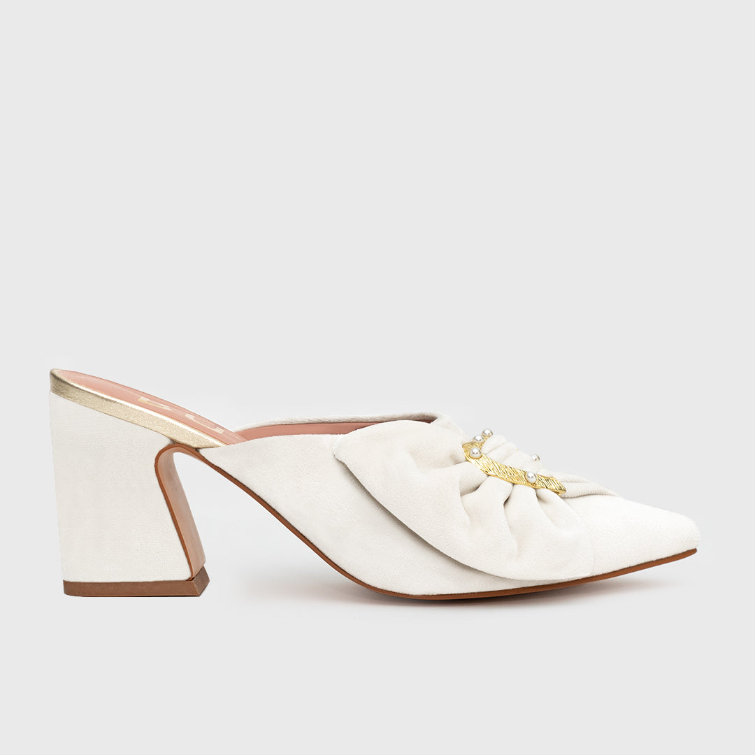 BLAIR MULE PUMP BRIDE HUESO