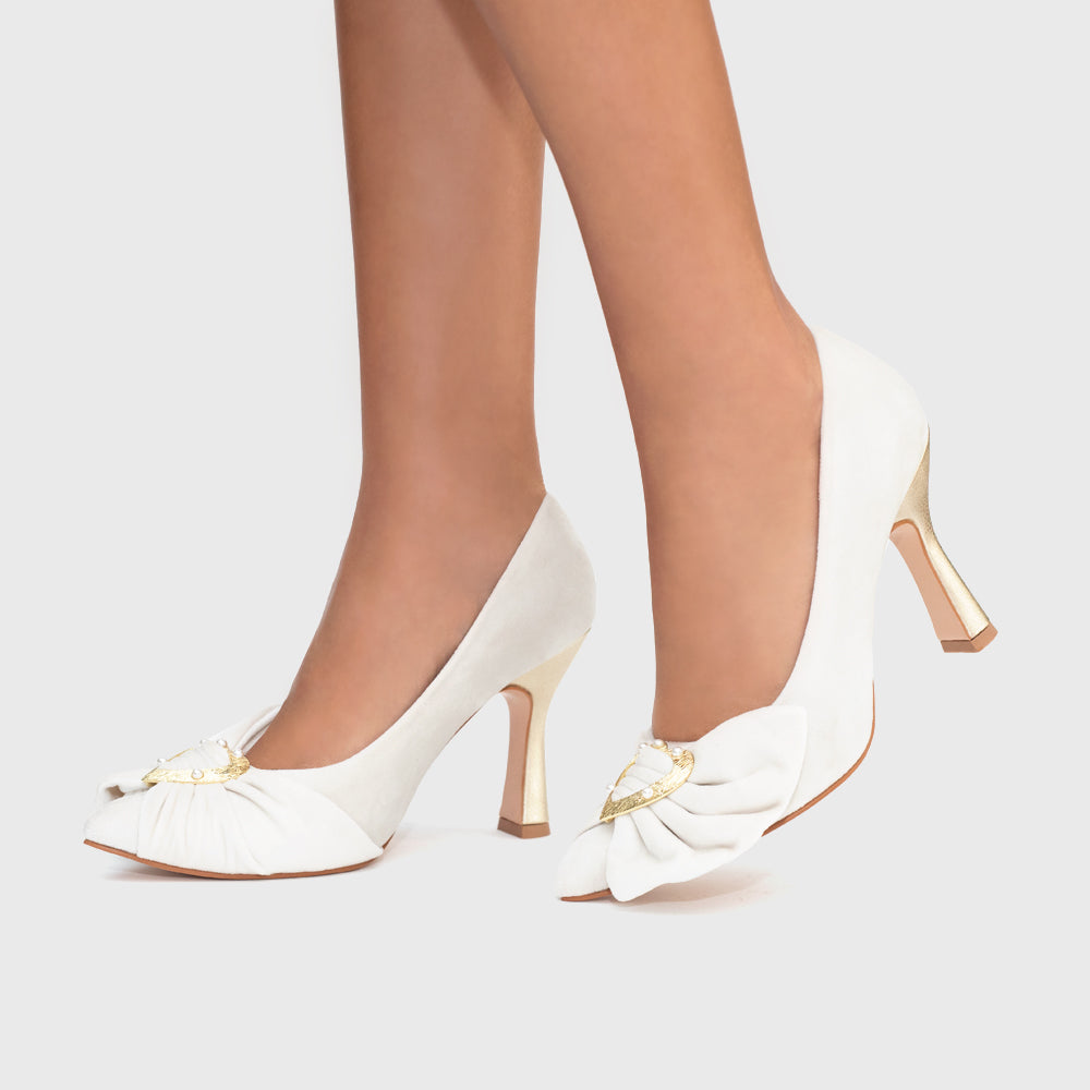 BLAIR PUMP BRIDE HUESO