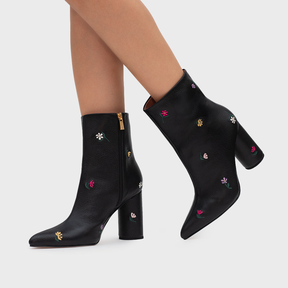 BOTÍN BLOSSOM NEGRO