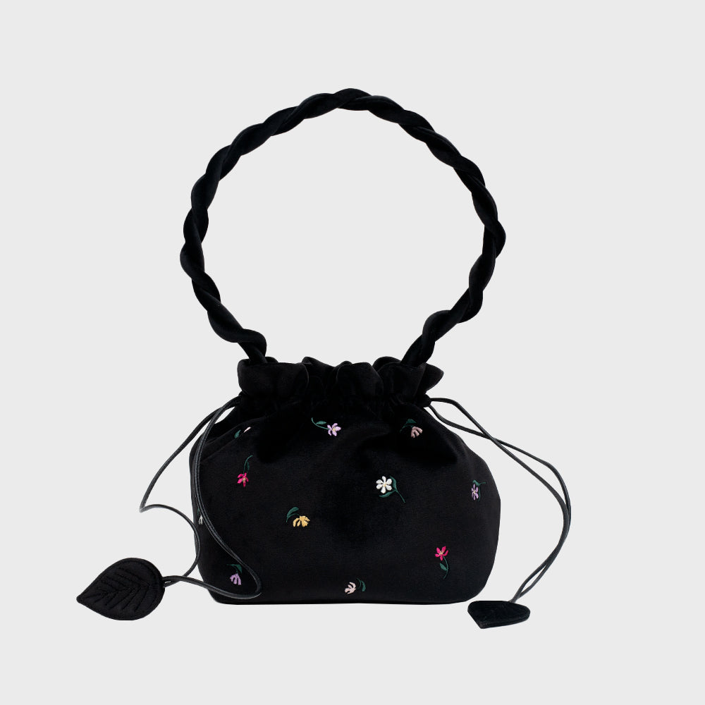 BLOSSOM BUCKET BAG NEGRO