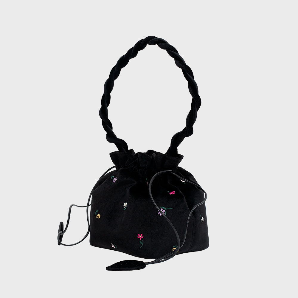 BLOSSOM BUCKET BAG NEGRO