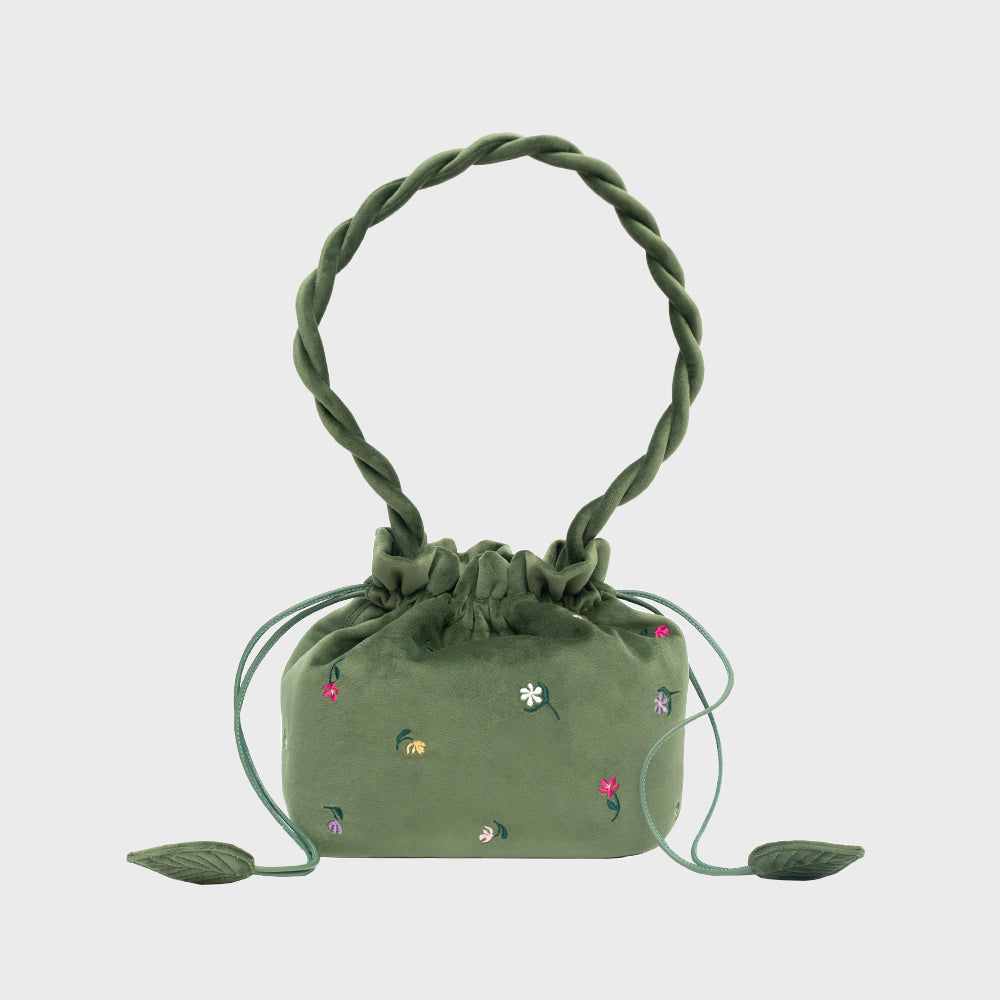 BLOSSOM BUCKET BAG VERDE