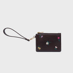 Cargue la imagen en el visor de la galería, TARJETERO BLOSSOM CC CON ASA MARRÓN
