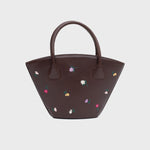 Cargue la imagen en el visor de la galería, BLOSSOM TRAPEZE BAG MARRÓN
