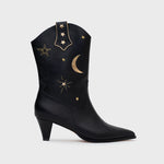 Cargue la imagen en el visor de la galería, BOTA MEDIA MIDNIGHT COWGIRL NEGRO
