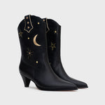 Cargue la imagen en el visor de la galería, BOTA MEDIA MIDNIGHT COWGIRL NEGRO

