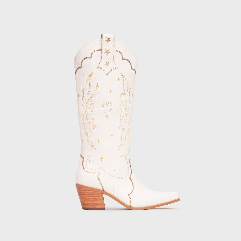 BOTA LUCKY SPARKLES HUESO