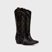 BOTA LUCKY SPARKLES NEGRO