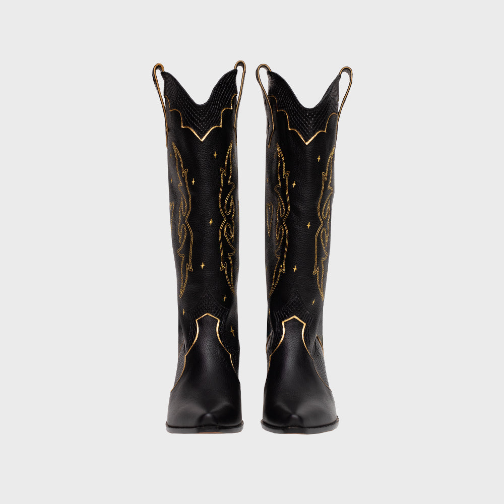 BOTA LUCKY SPARKLES NEGRO