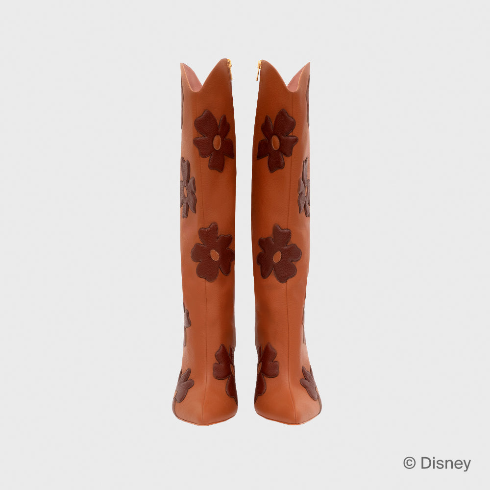 BOTA WILDWOOD HEART FLOWERS MARRÓN