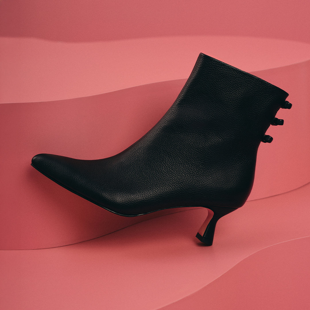 BOTÍN LUCILLE MIDI NEGRO