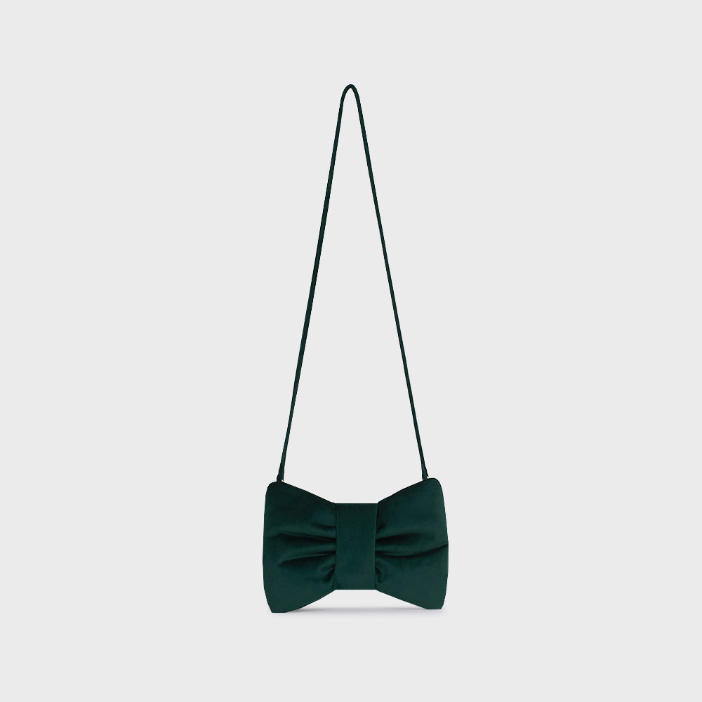 MINI BOW BAG VERDE OSCURO