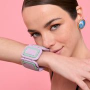 BRAZALETE CORDELIA LILA VERDE AGUA