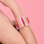 BRAZALETE OCTAVIA ROSA NARANJA