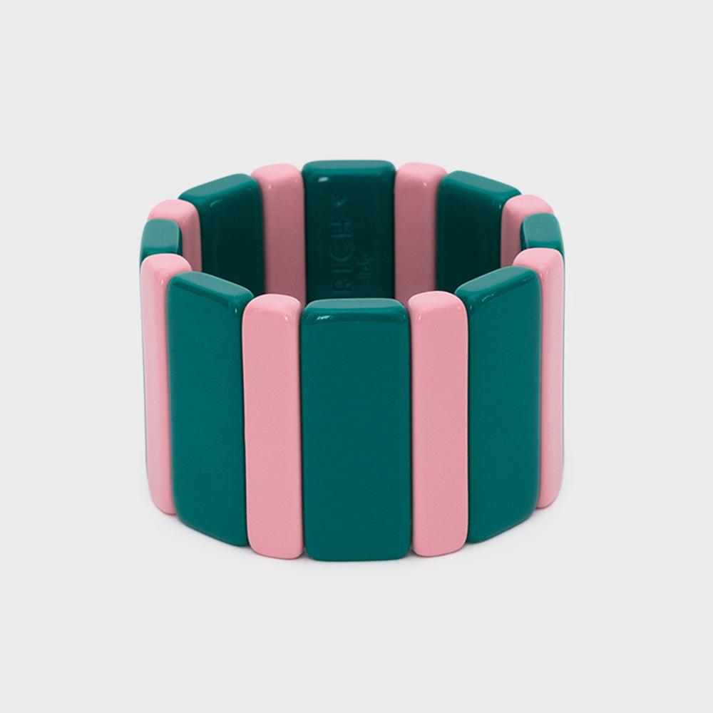 BRAZALETE ROMA VERDE ROSA