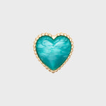 Cargue la imagen en el visor de la galería, PRENDEDOR CORAZON ENTORCHADO VERDE