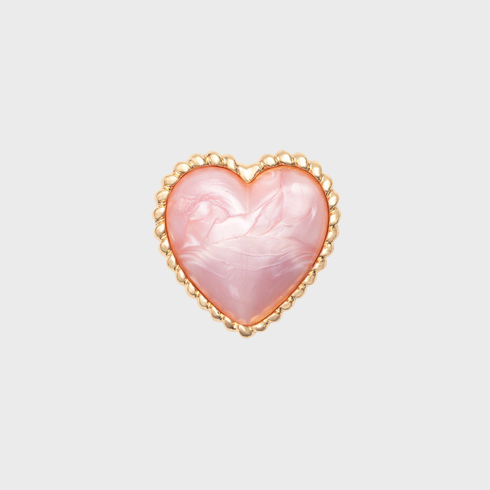 PRENDEDOR CORAZON ENTORCHADO ROSA