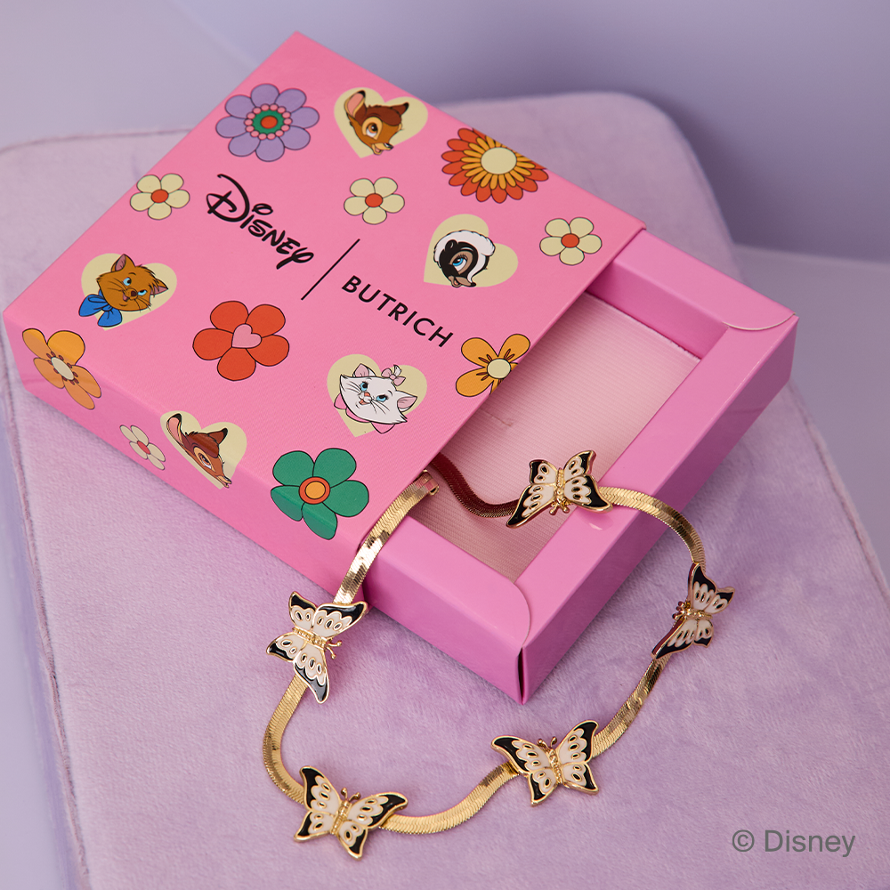 COLLAR BUTTERFLIES MAXI AMARILLO