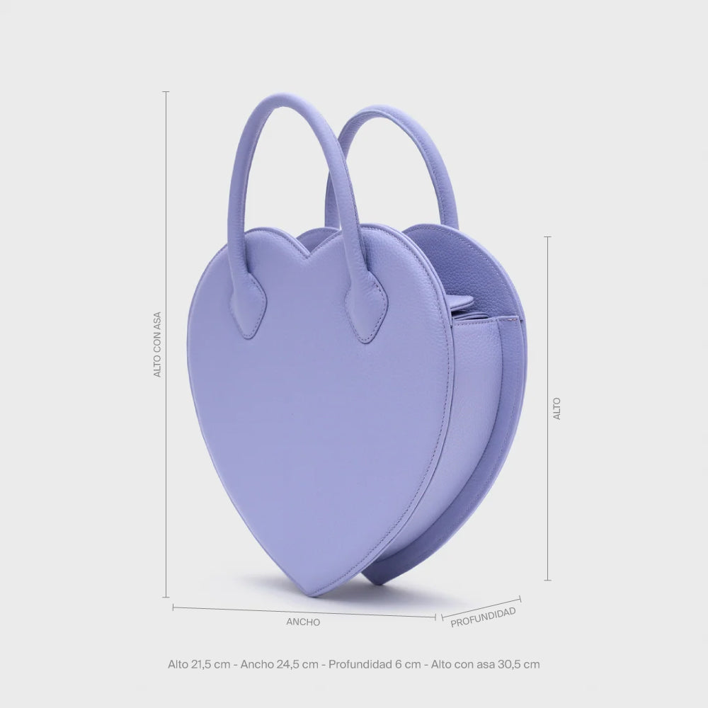 CANDELARIA HEART BAG LAVANDA