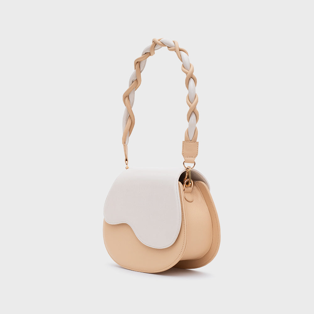 TINA CLAM BAG AMARILLO