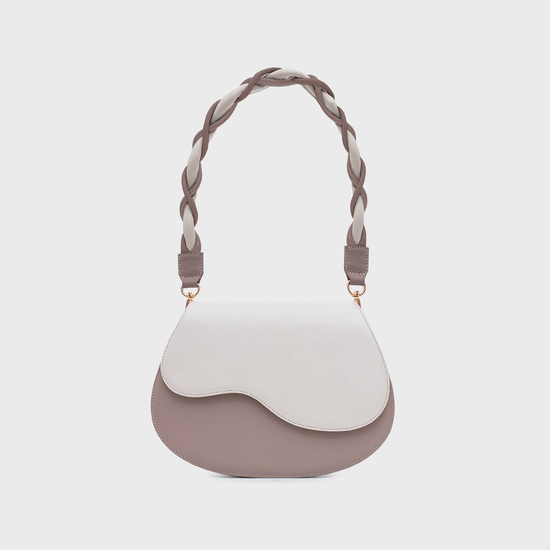 TINA CLAM BAG MARRÓN