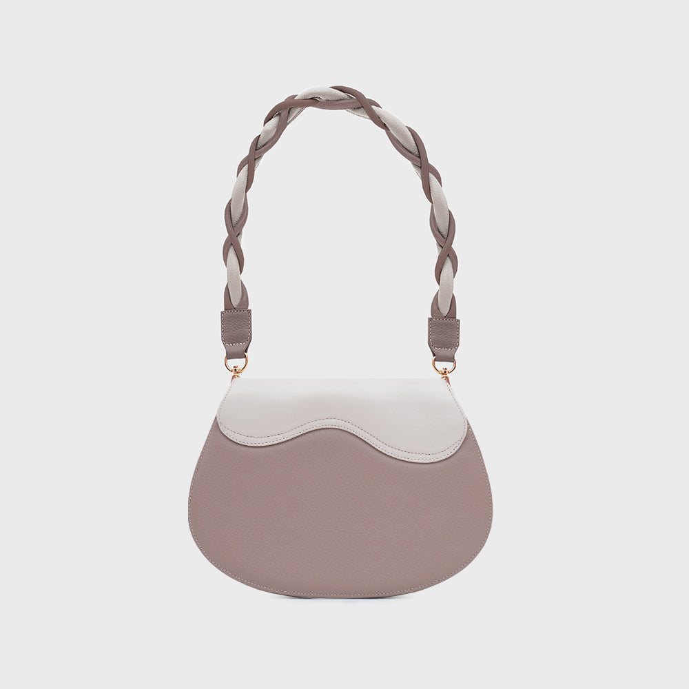 TINA CLAM BAG MARRÓN