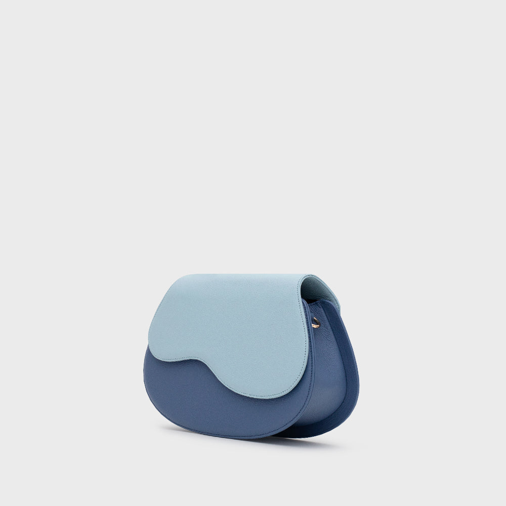 TINA CLAM BAG CELESTE