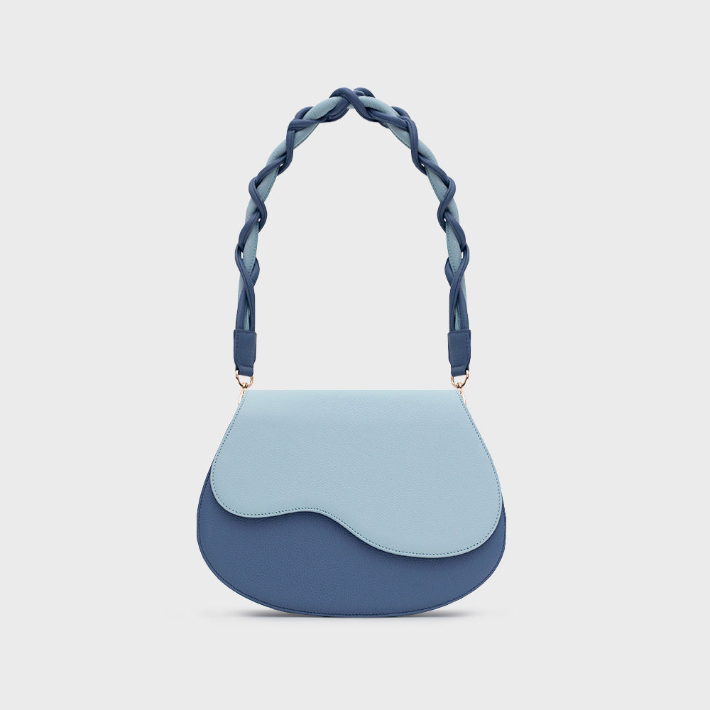 TINA CLAM BAG CELESTE