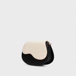 Cargue la imagen en el visor de la galería, CLAM BAG TINA HUESO NEGRO
