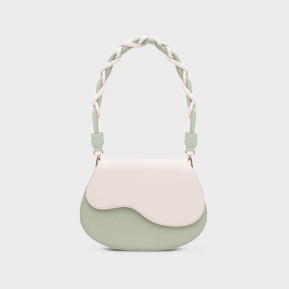 TINA CLAM BAG MENTA