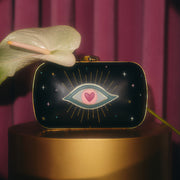 CLUTCH PILLBOX SHAZAM NEGRO