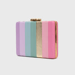 Cargue la imagen en el visor de la galería, CLUTCH RETRO SWEET SUNSHINE RECTANGULAR MULTICOLOR
