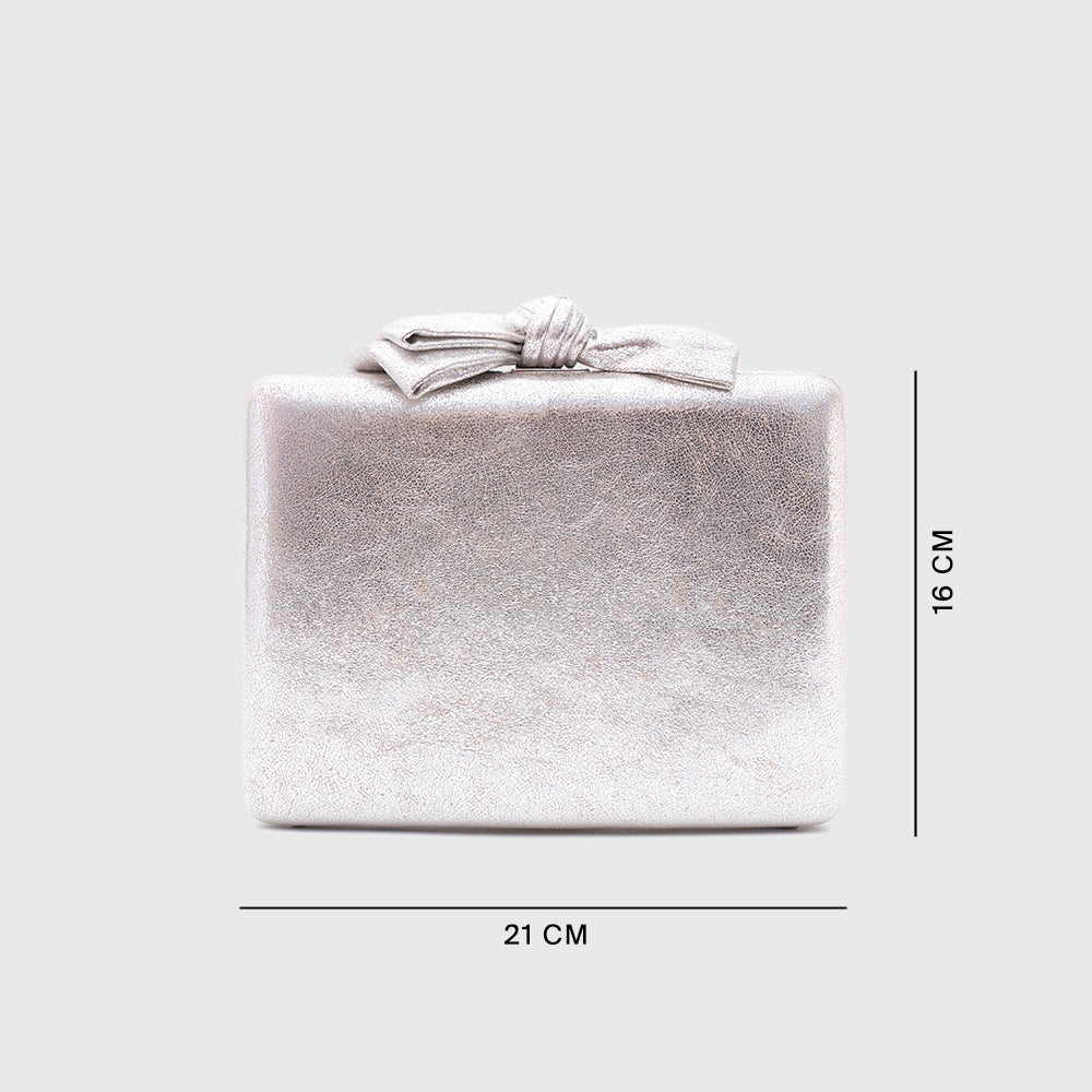 CLUTCH RAISA PLATA
