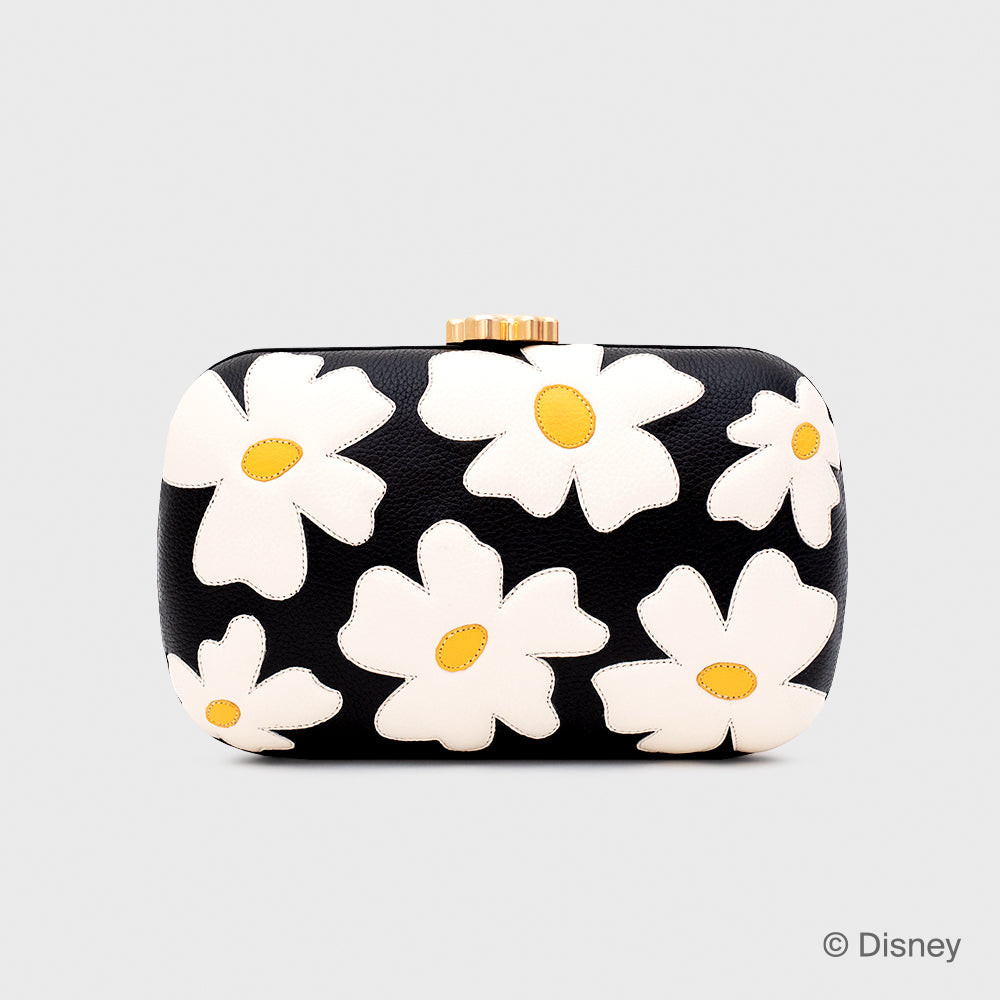 CLUTCH WILDWOOD HEART FLOWERS NEGRO HUESO