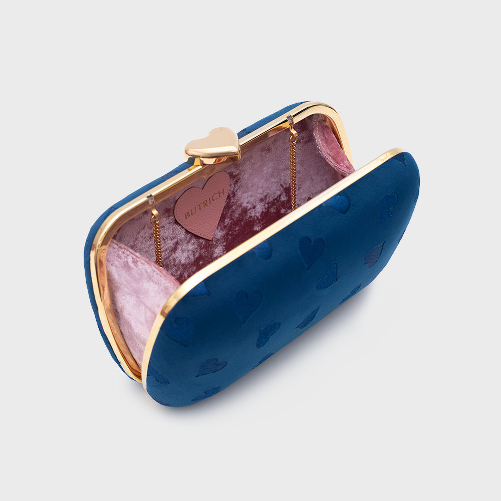 CLUTCH PILLBOX NISHA AZUL