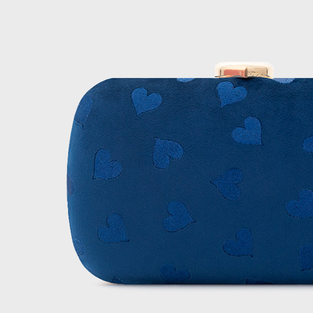 CLUTCH PILLBOX NISHA AZUL