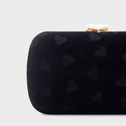 CLUTCH PILLBOX NISHA NEGRO