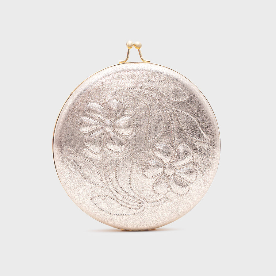 CLUTCH CAMELIA PLATINO ORO