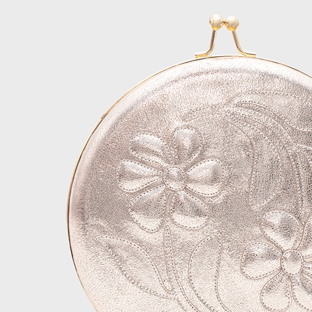 CLUTCH CAMELIA PLATINO ORO