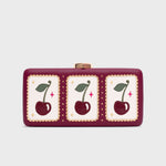 Cargue la imagen en el visor de la galería, CLUTCH LUCKY CHERRIES MORA
