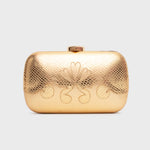 Cargue la imagen en el visor de la galería, CLUTCH LUCKY HEARTS PILLBOX ORO
