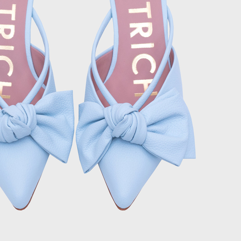 DAENA MULE MIDI CELESTE