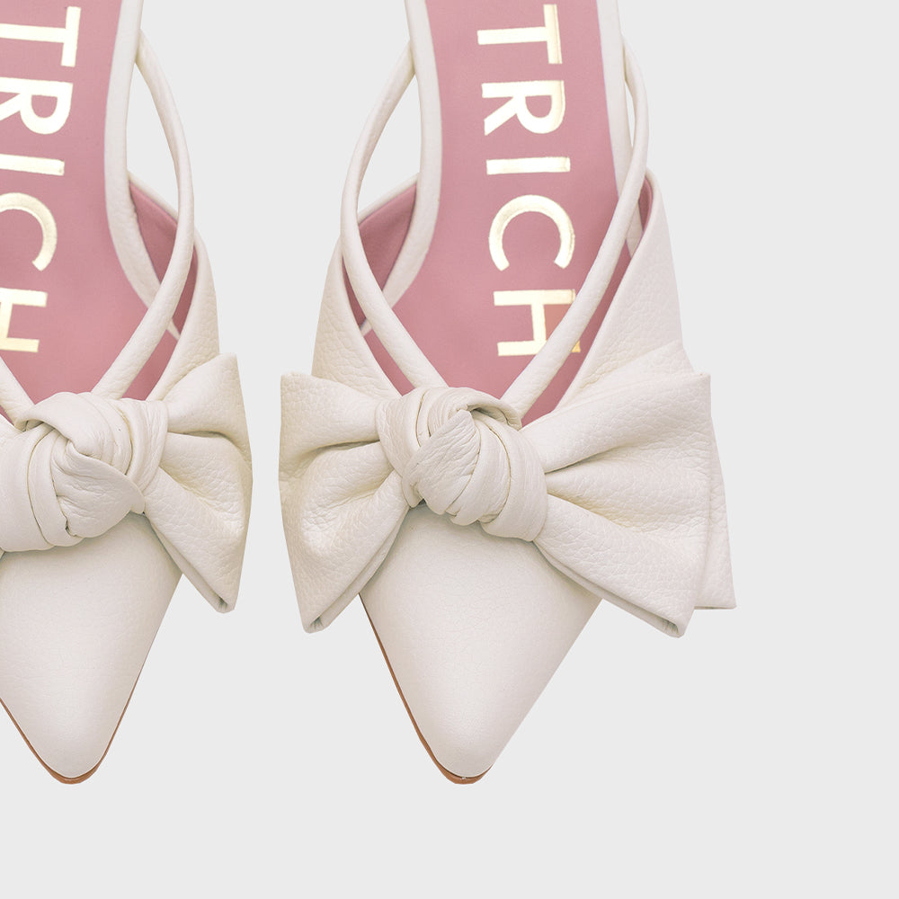DAENA MULE MIDI HUESO