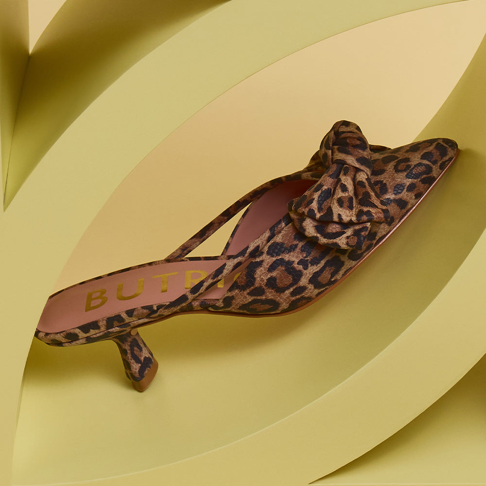 DAENA MULE MIDI LEOPARDO