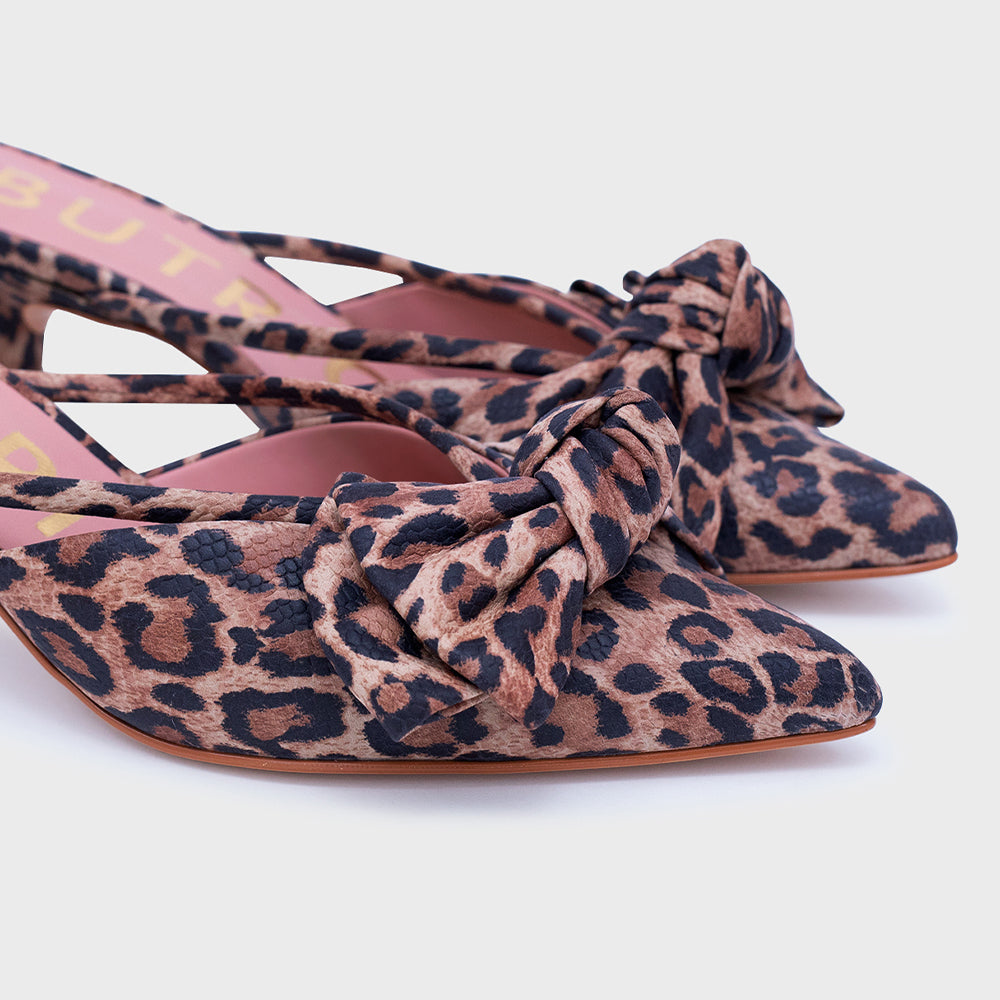 DAENA MULE MIDI LEOPARDO