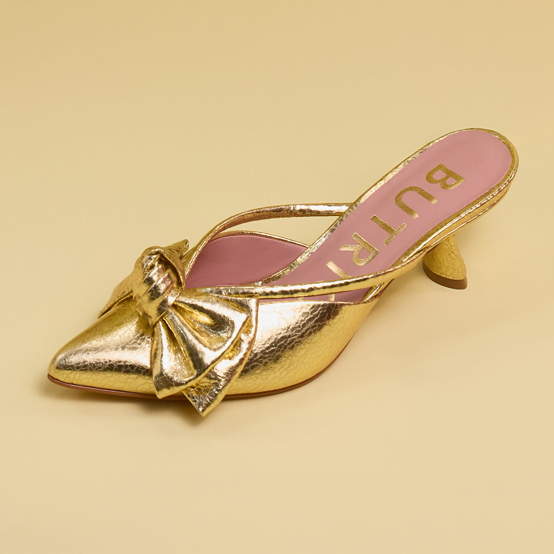 DAENA MULE MIDI ORO